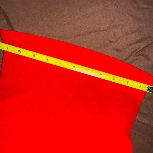 Vintage Pants Red Bootcut Stretch Jeans Womens XL High Rise Flare - Picture 7 of 10